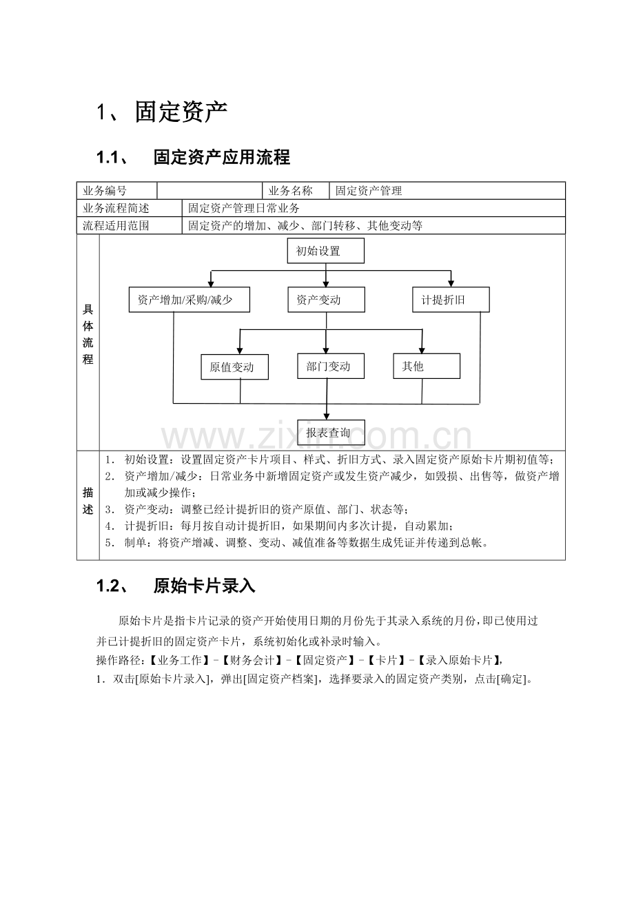 用友U8固定资产操作指南12.doc_第1页