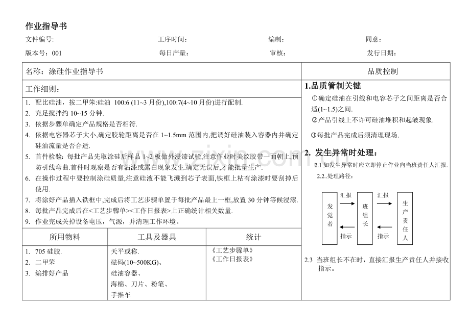 公司是涂硅作业指导书样本.doc_第1页