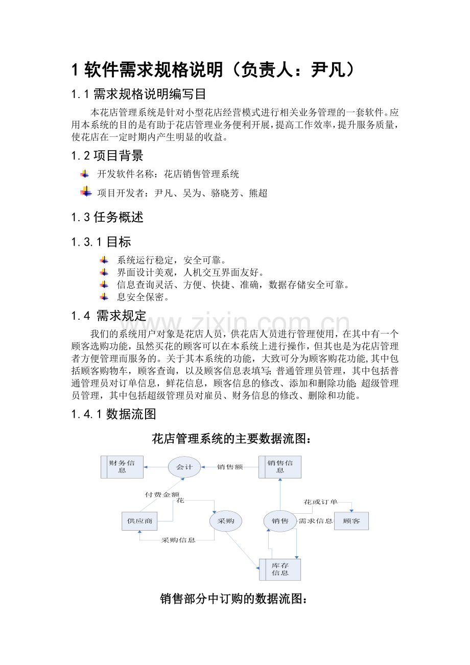 花店销售管理系统.docx_第1页