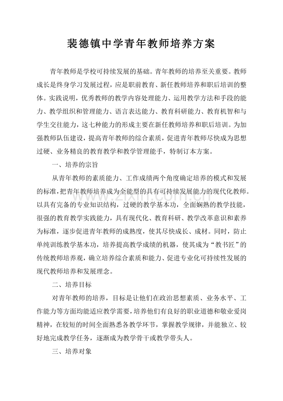 青年教师培养方案.doc_第1页