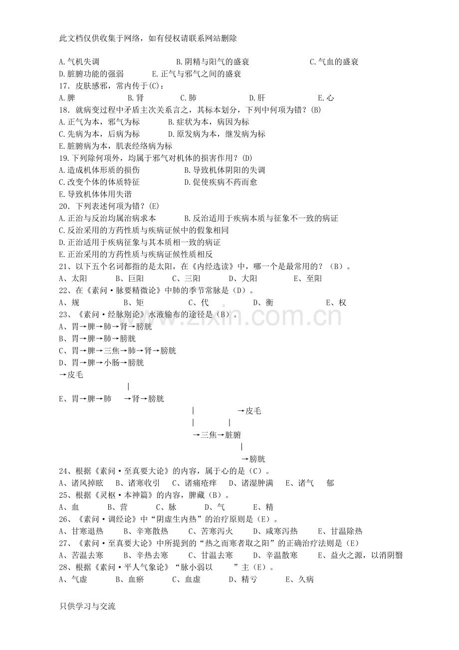 中医药知识竞赛复习大纲讲解学习.doc_第2页