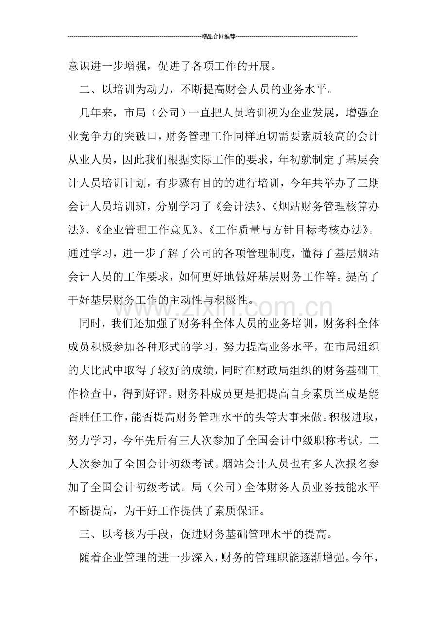 2019年公司财务工作总结样本.doc_第2页