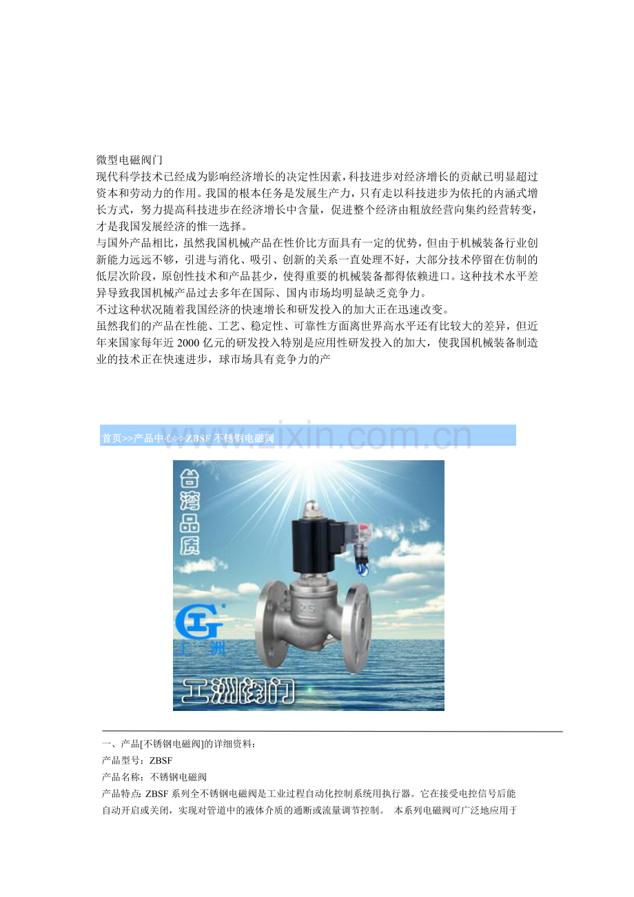 微型电磁阀门.doc_第1页