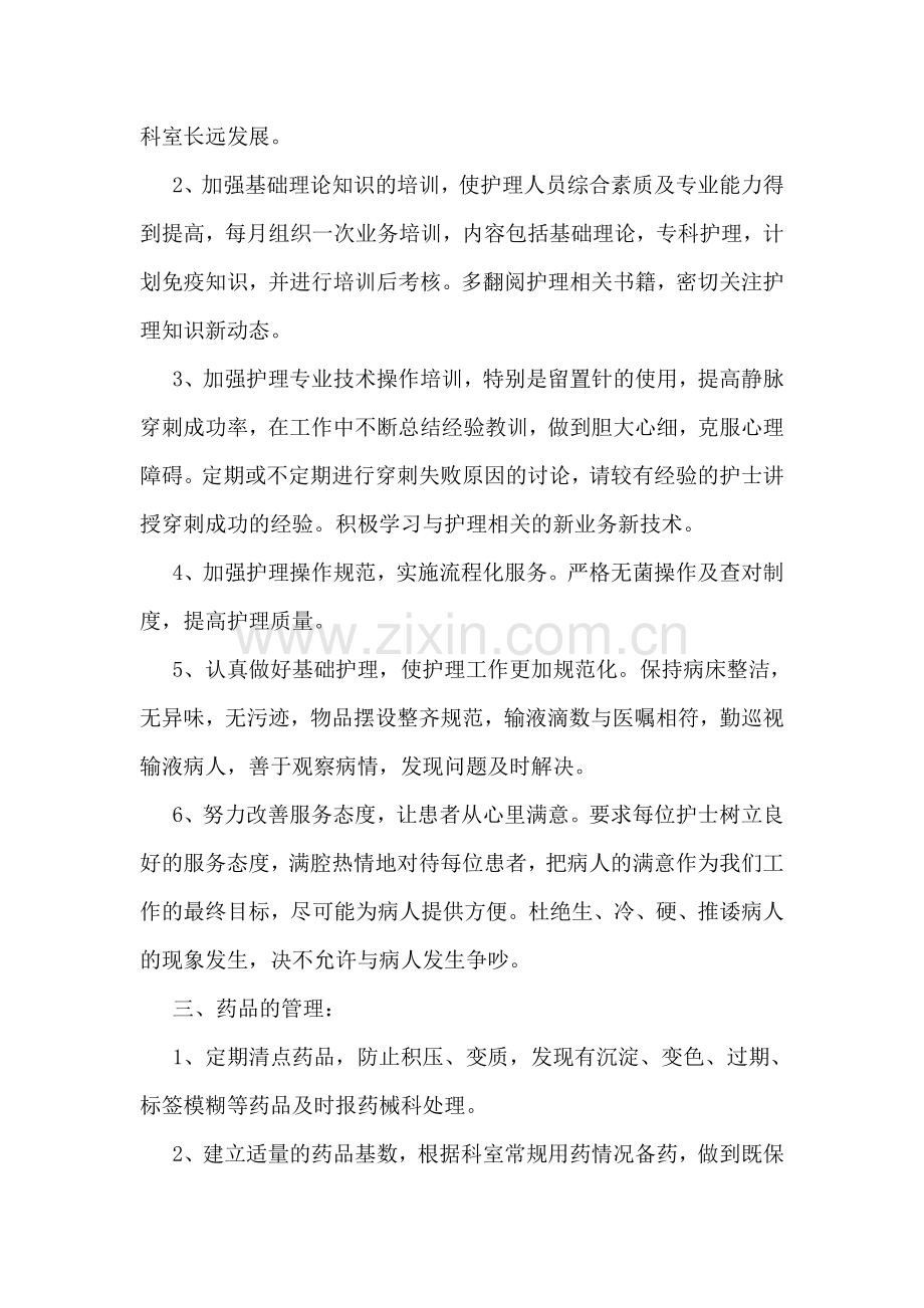护理组长工作计划书.doc_第2页