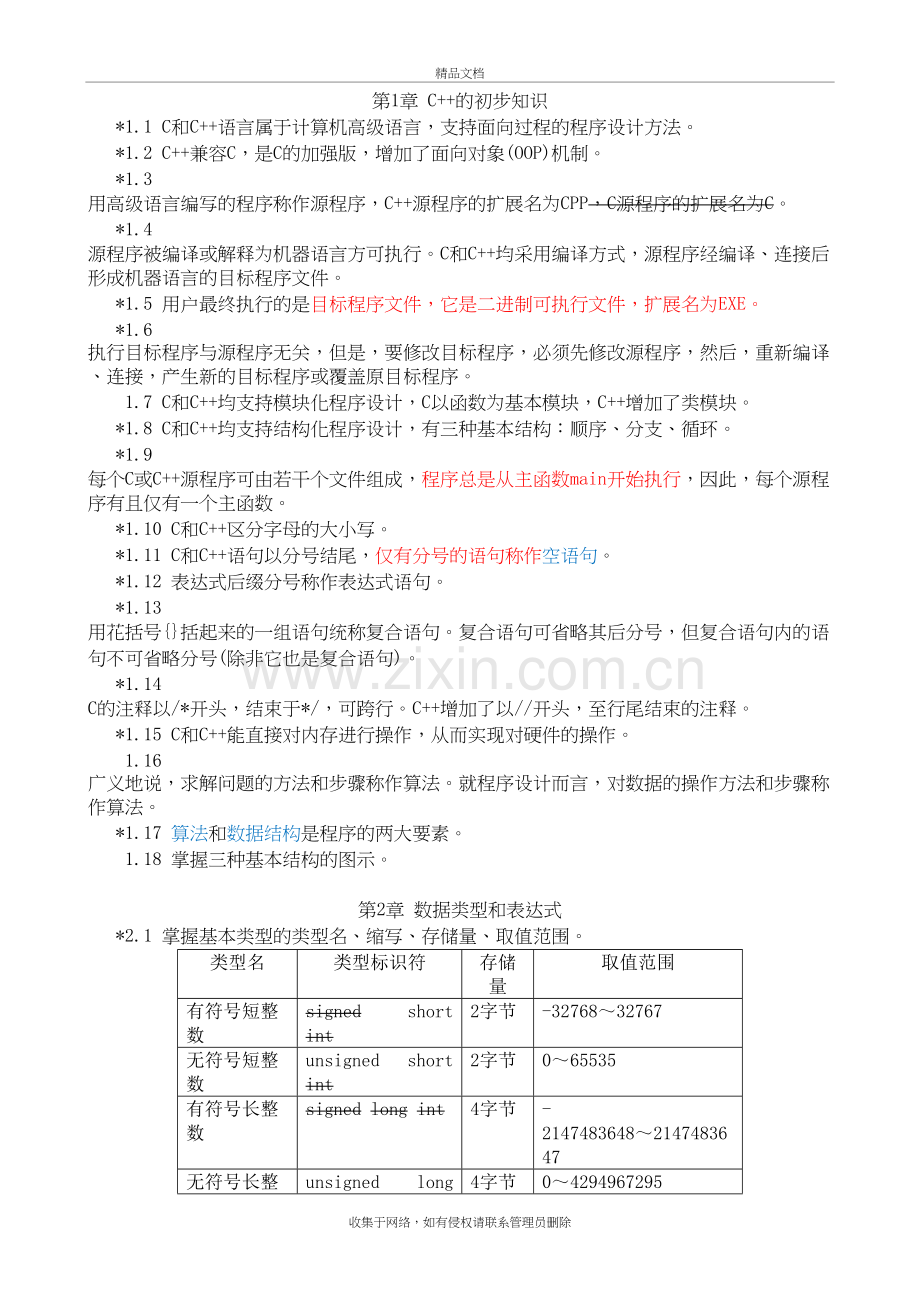 谭浩强版《C++程序设计》知识点知识讲解.doc_第2页