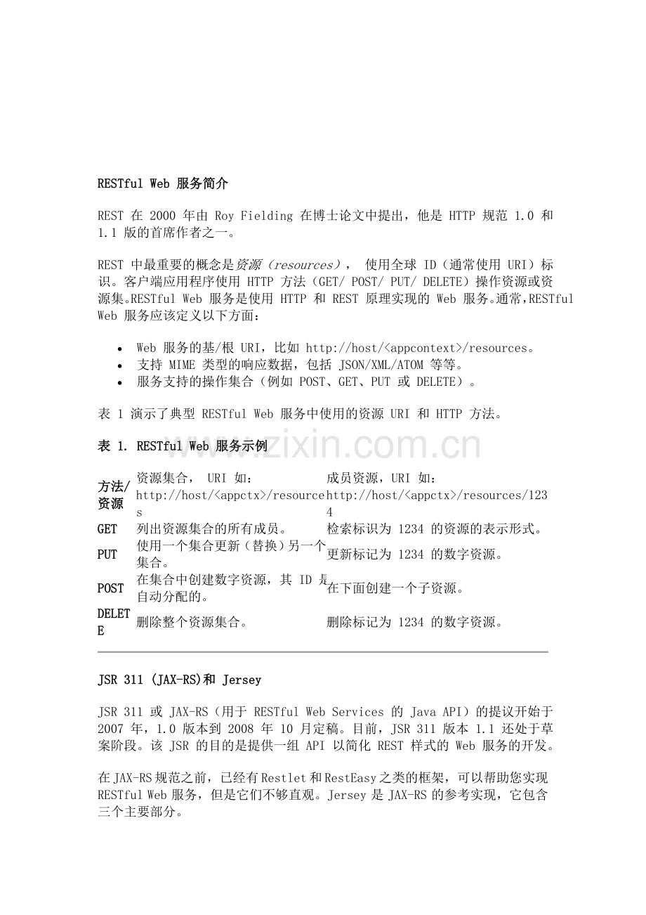 Jersey和Tomcat构建RESTful-WebService及其调用.doc_第1页