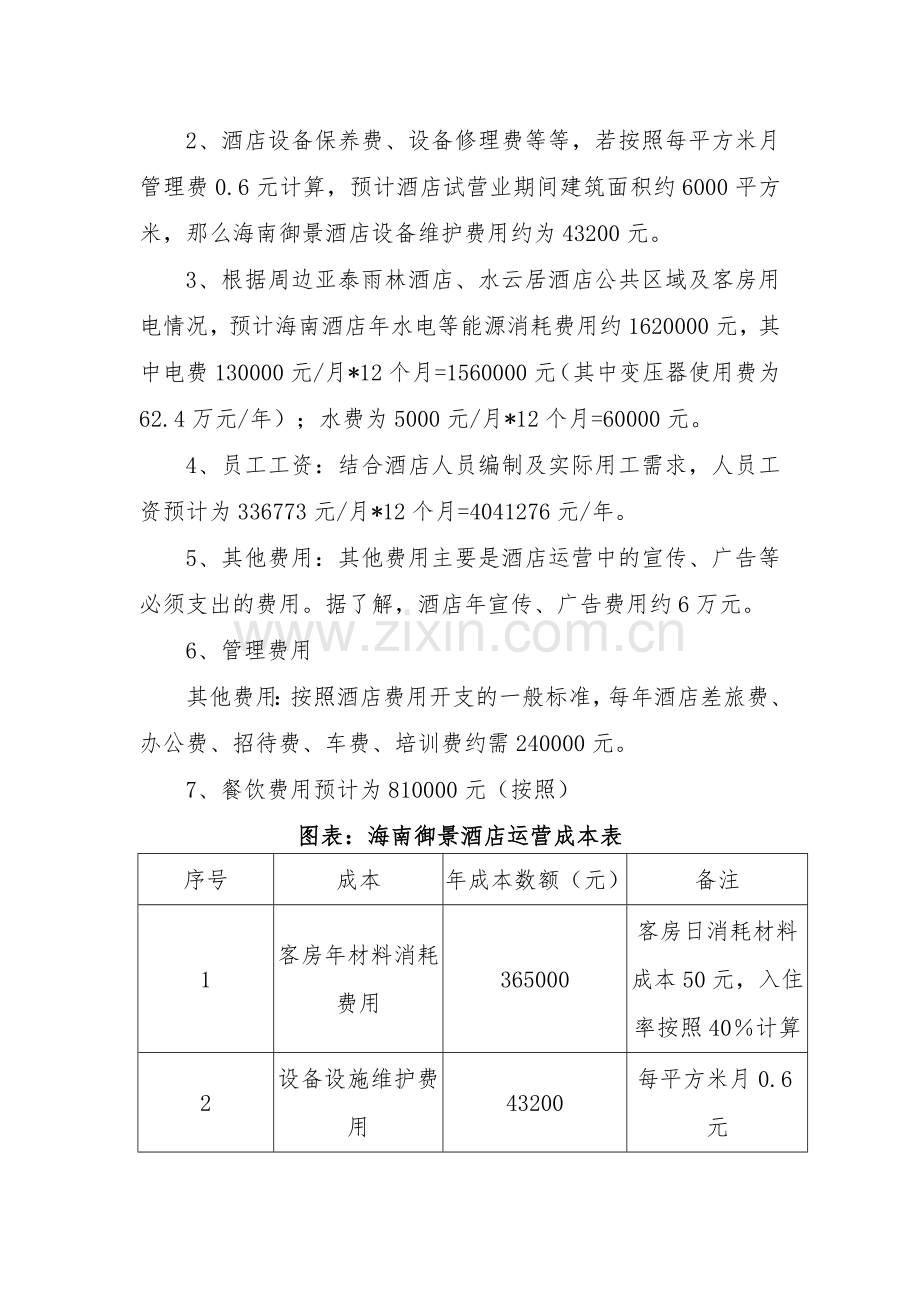 酒店经营预算报告(上传).doc_第2页