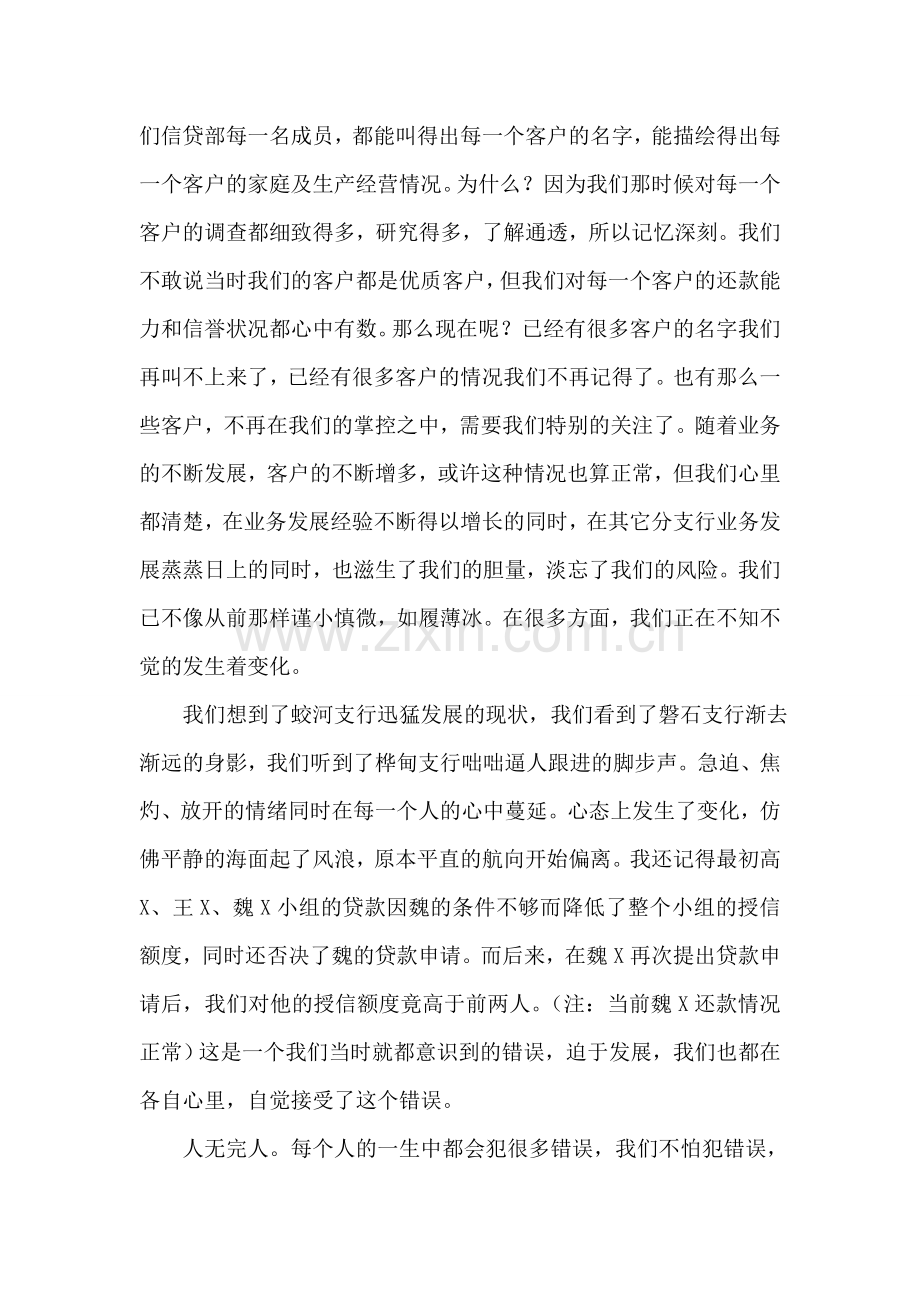 我对当前信贷工作的思考和总结.doc_第2页
