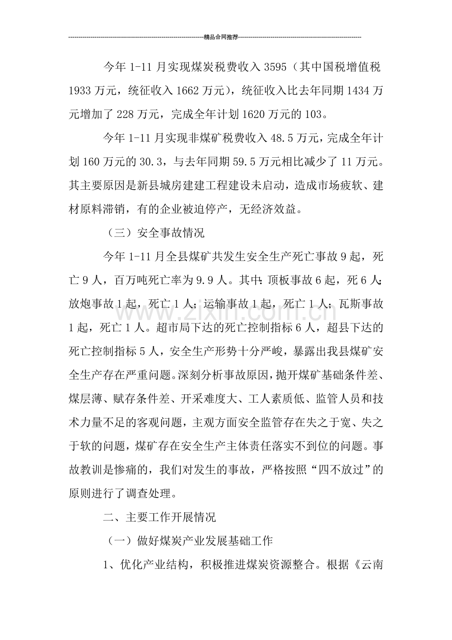 煤炭工业局2019年终工作总结.doc_第2页