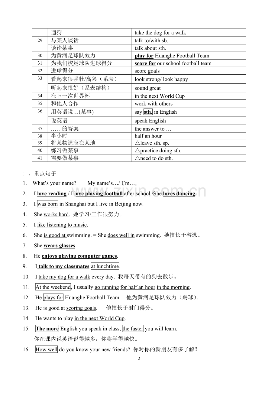 牛津7A-unit1-unit8-单元知识点总结教学提纲.doc_第2页