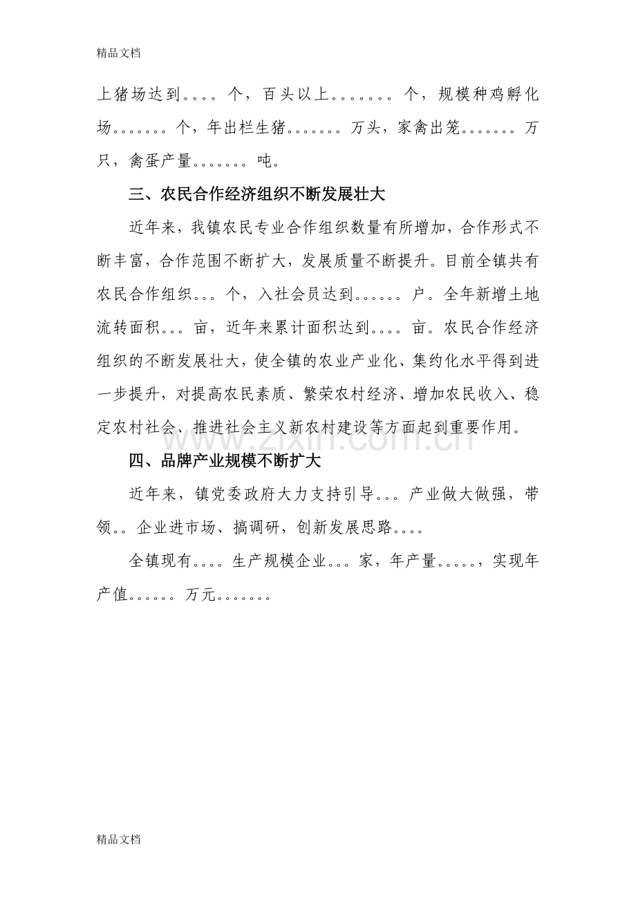 XX乡镇农业农村基本情况-简介复习课程.doc_第2页