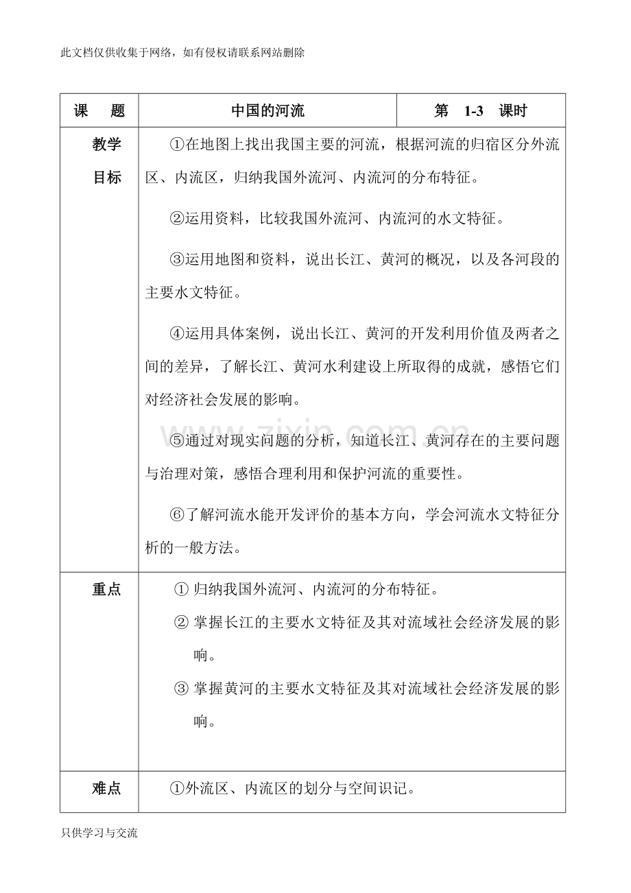 中国的河流教学设计复习过程.doc_第1页