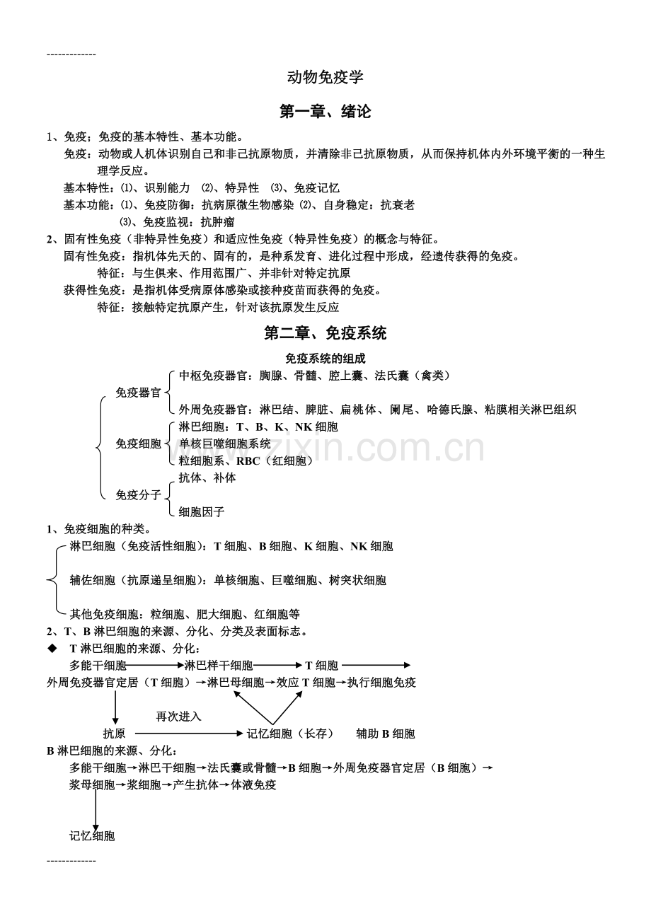 (整理)动物免疫学.doc_第1页