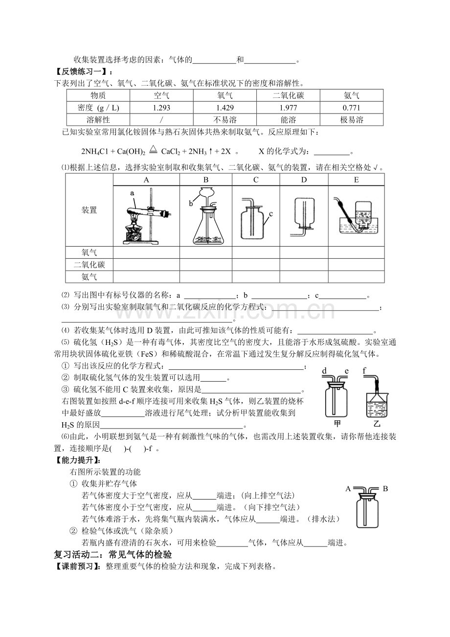 初中化学专题6《重要气体的制取与检验、除杂与净化》.doc_第2页