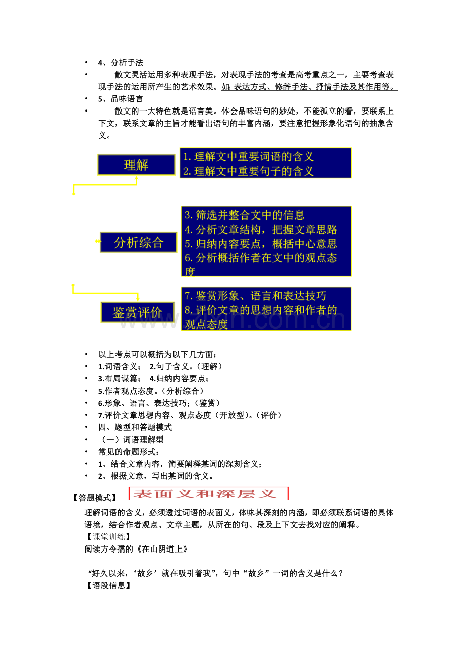 高考散文阅读题型及答题模式资料.doc_第2页