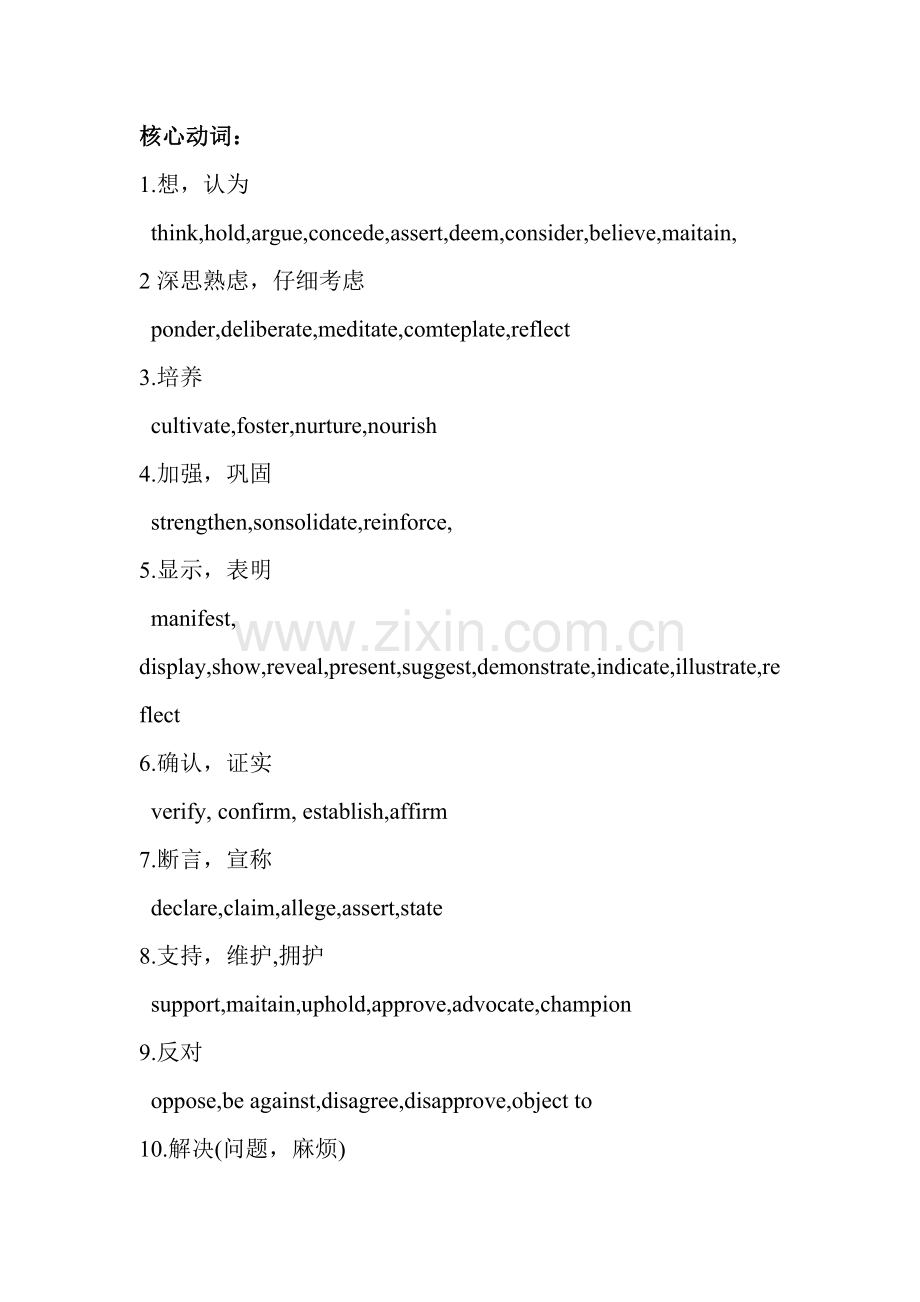 雅思同义词替换总结(加分词汇-短语互译)教学文案.doc_第1页