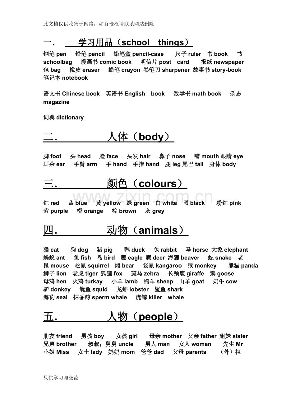初一英语必记单词教学总结.doc_第1页