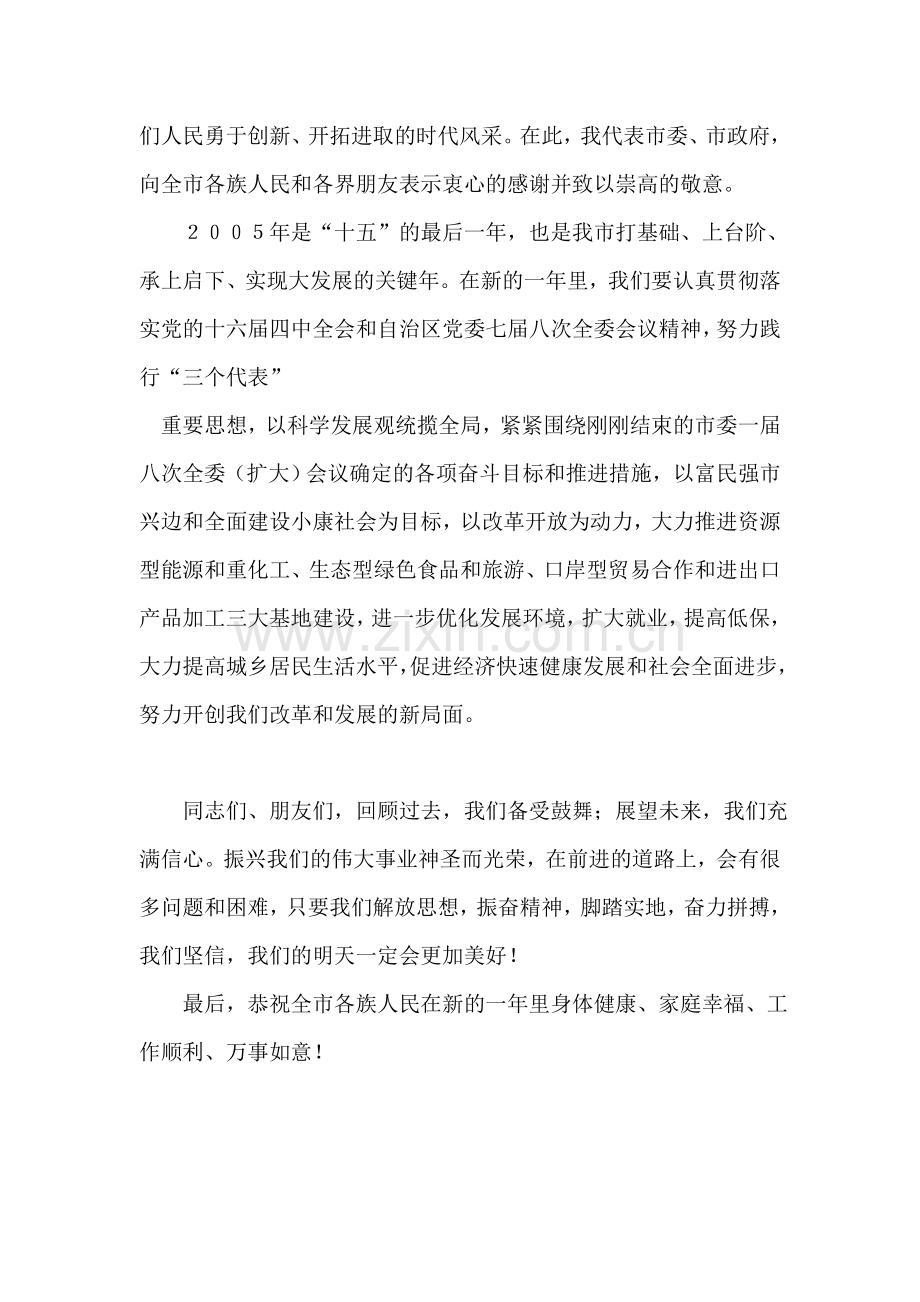 市委市政府新年致辞.doc_第2页