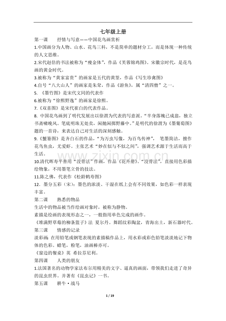 淮安美术中考复习提纲复习进程.doc_第1页