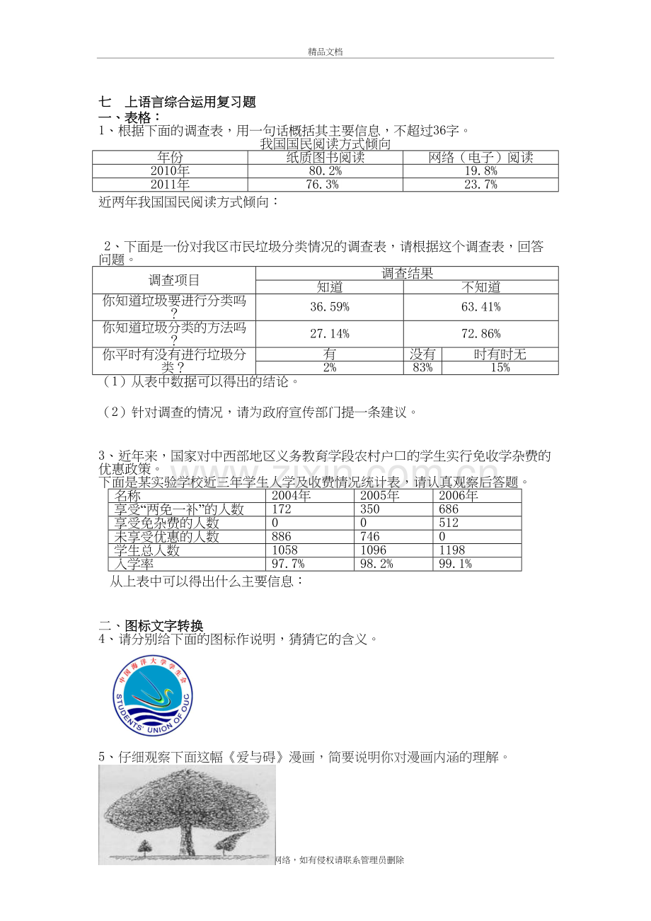 初中语言综合运用(含答案)复习课程.doc_第2页