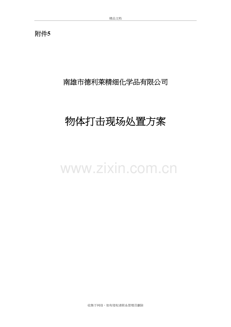 物体打击现场处置方案讲课稿.doc_第2页