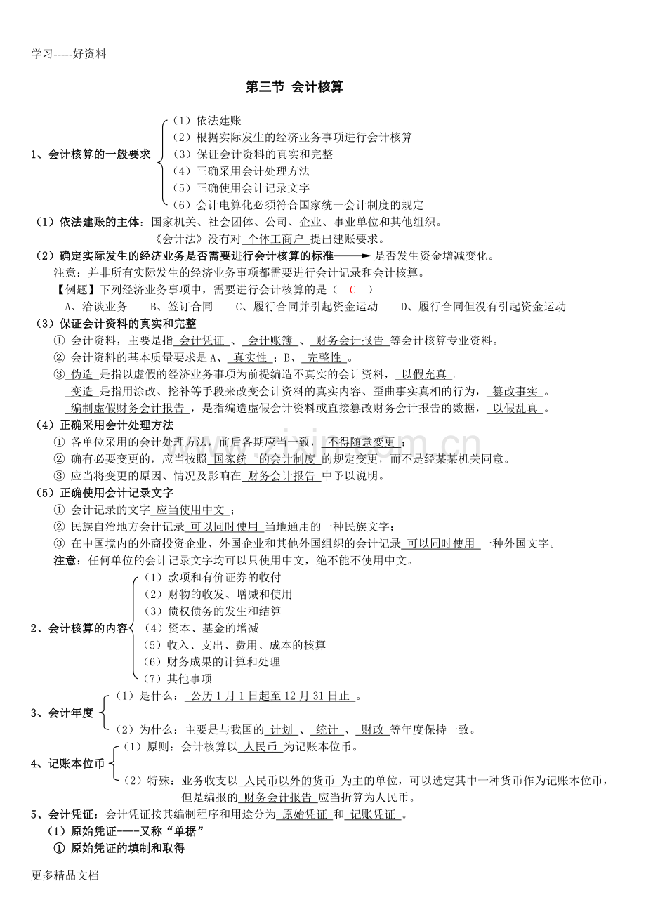 财经法规与会计职业道德考试重难点资料.doc_第2页