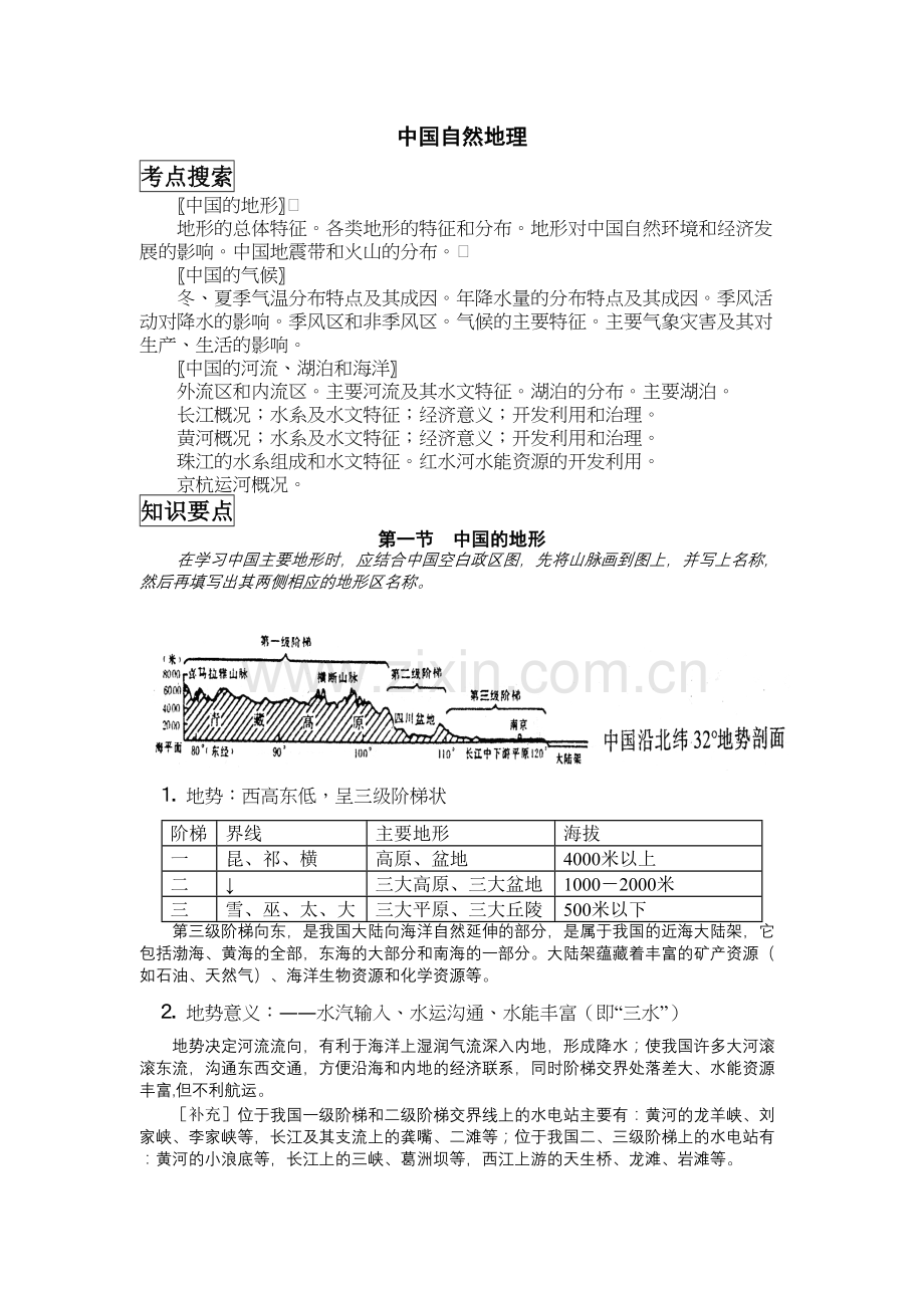 中国地理复习笔记归纳总结(特细)备课讲稿.doc_第2页