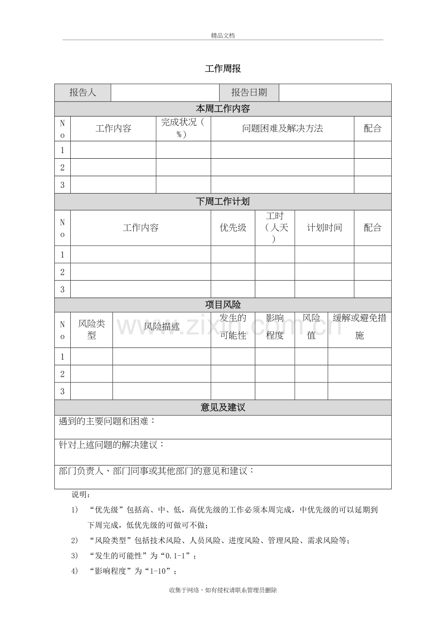 工作周报模板资料讲解.doc_第2页