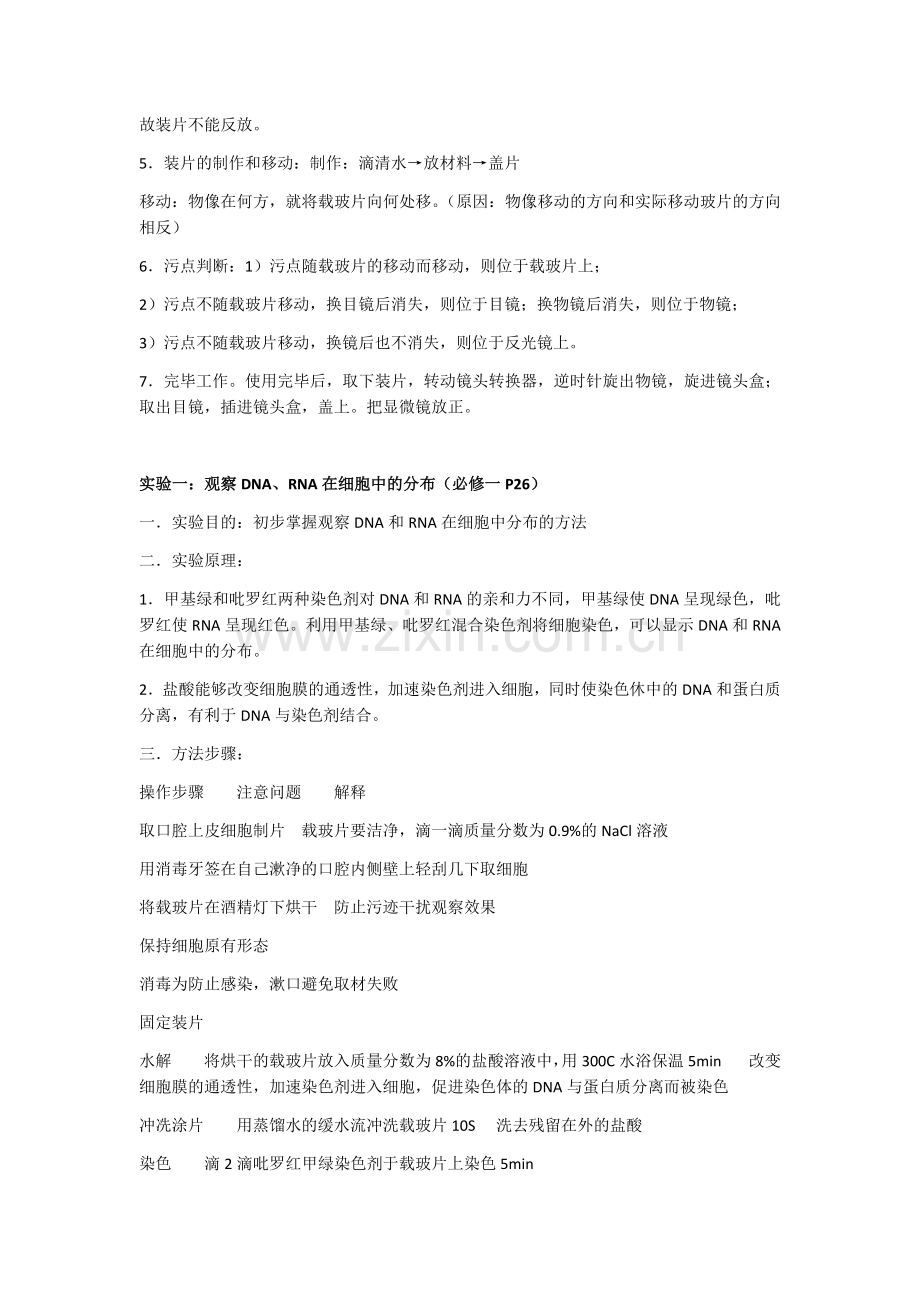 高中生物实验知识点总结备课讲稿.doc_第2页