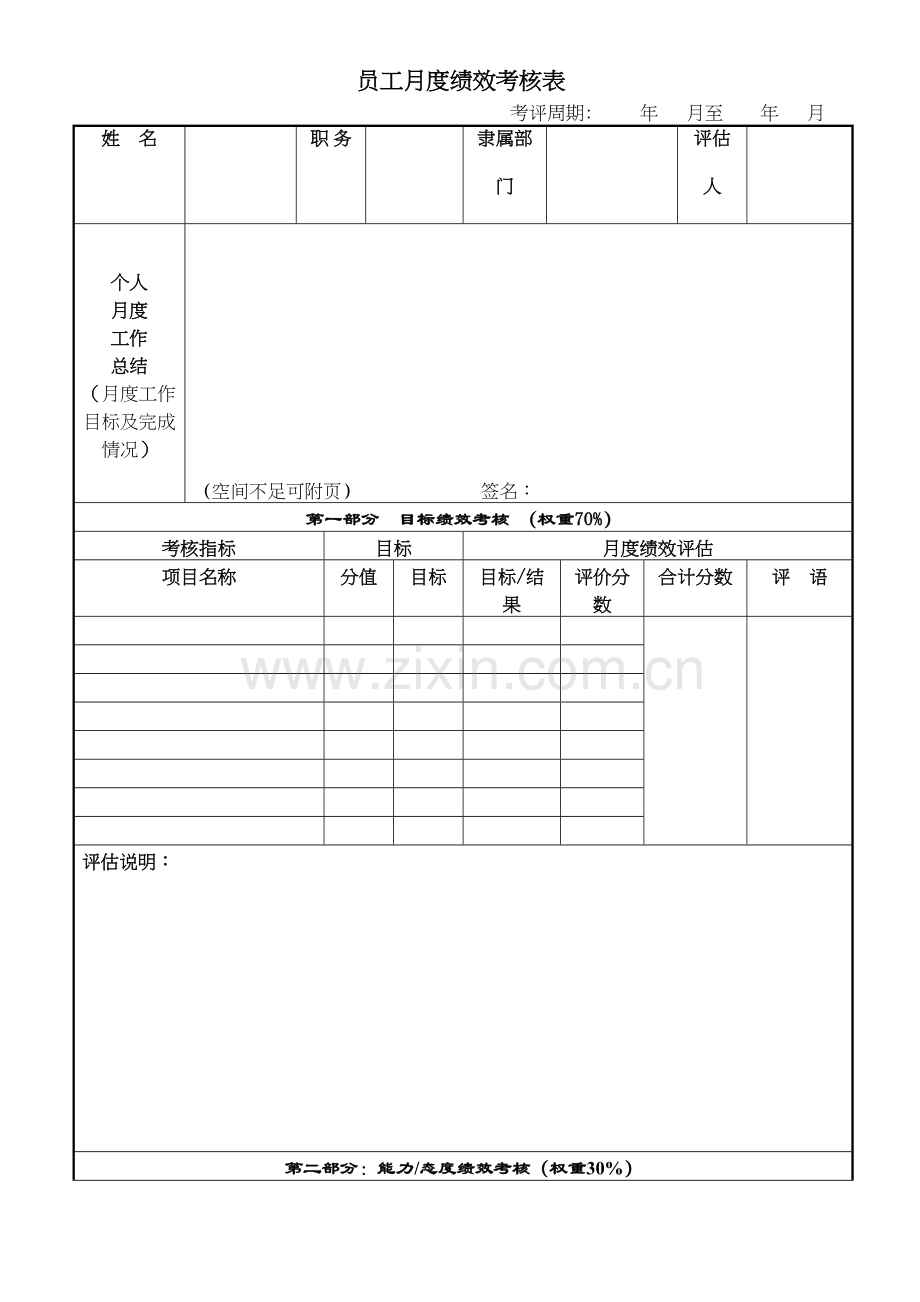 员工月度考核教学提纲.doc_第2页