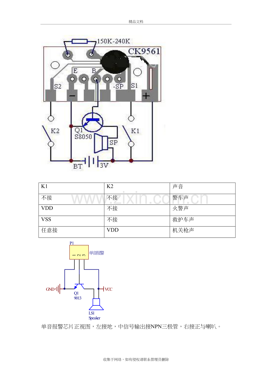 音乐芯片-CK9561讲课教案.doc_第2页
