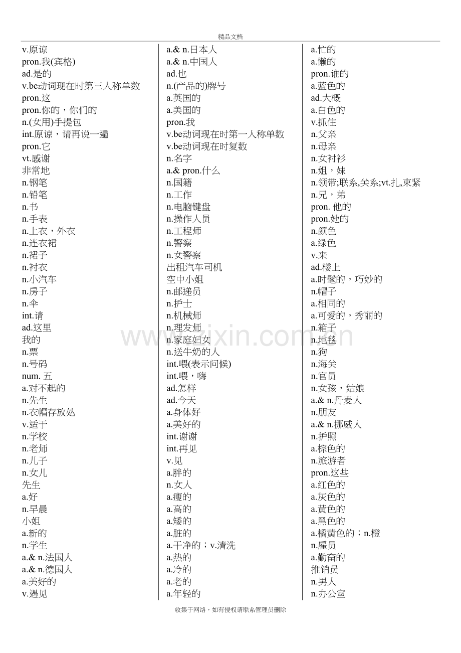 新概念英语第一册单词测试大全说课材料.doc_第2页