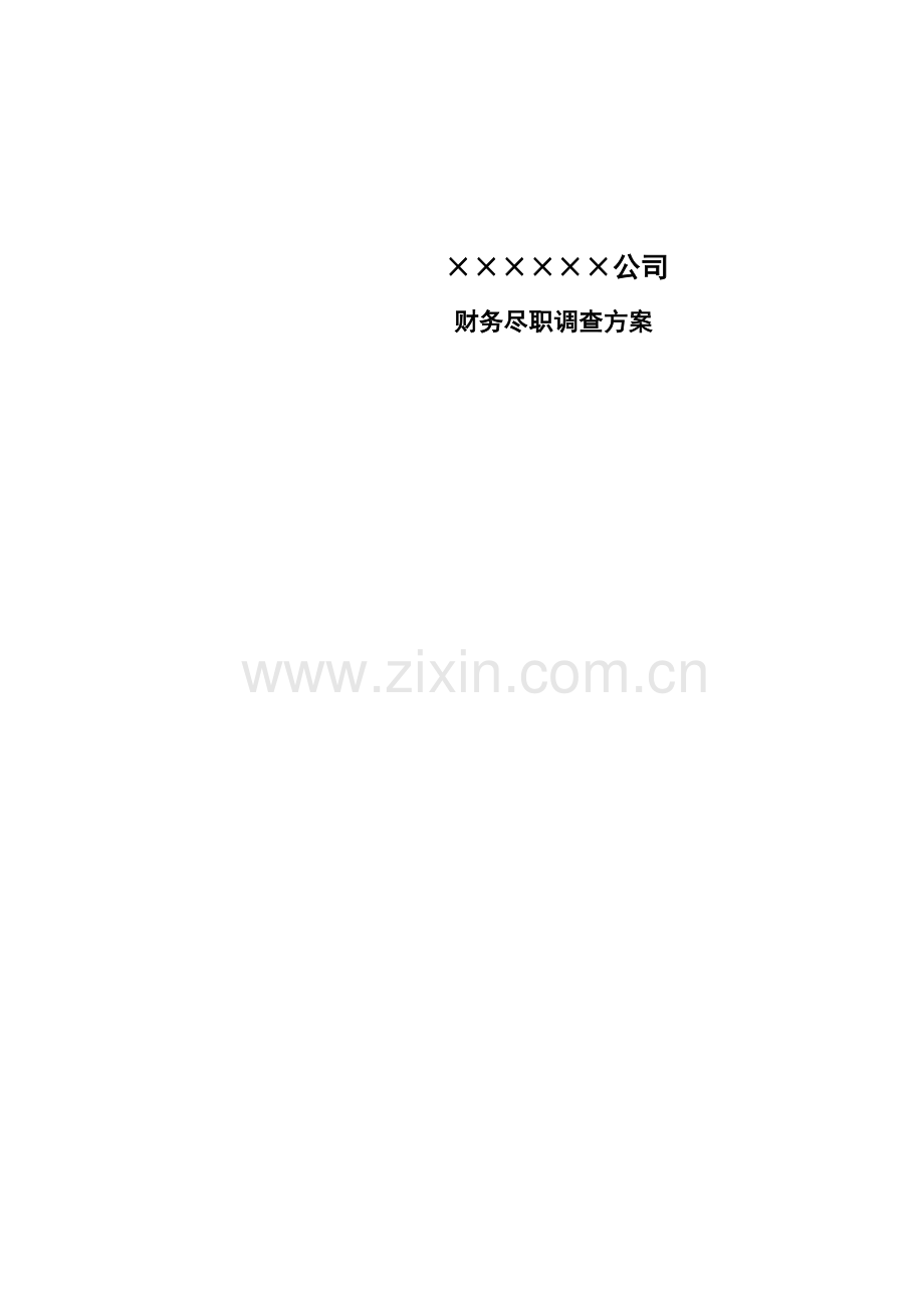 财务尽职调查方案11481资料讲解.doc_第2页