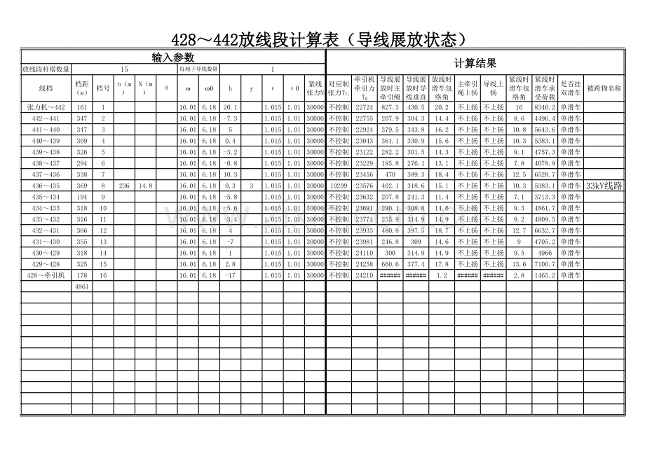 牵张力计算教学文案.xls_第1页