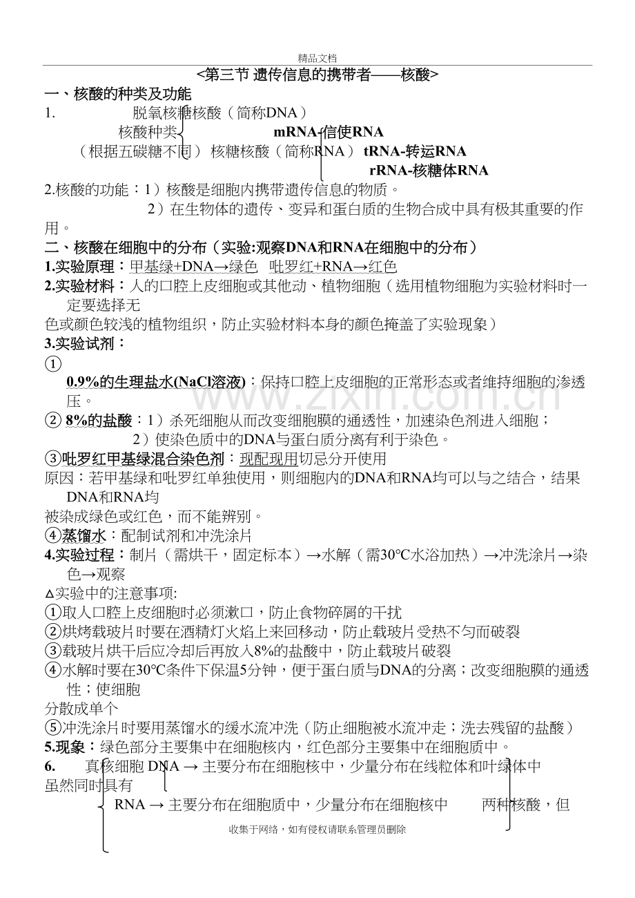 遗传信息的携带者—核酸--知识点总结教学教材.docx_第2页