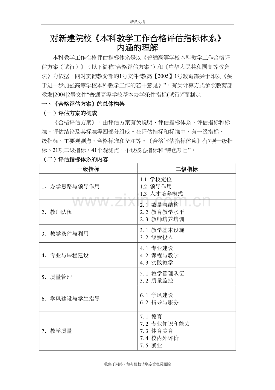 对新建院校《本科教学工作合格评估指标体系》讲课稿.doc_第2页