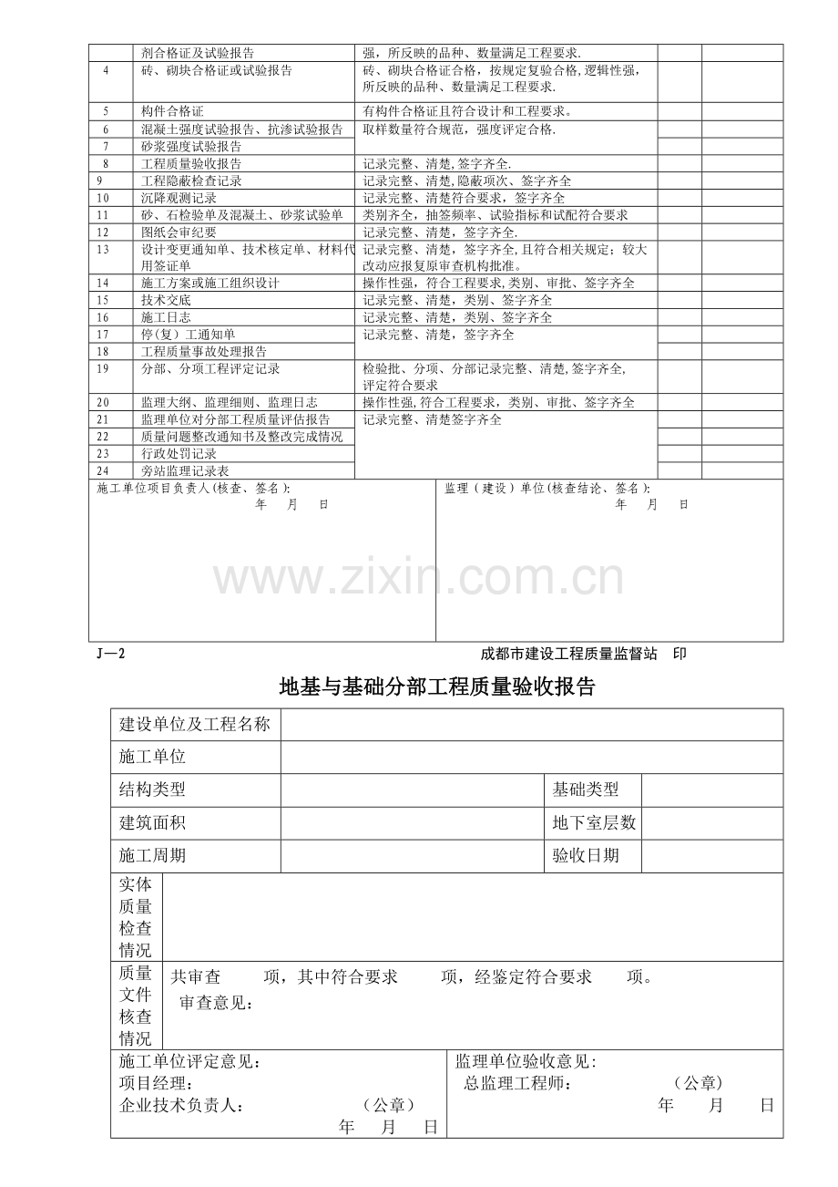 基础、主体工程质量文件汇总表.doc_第2页