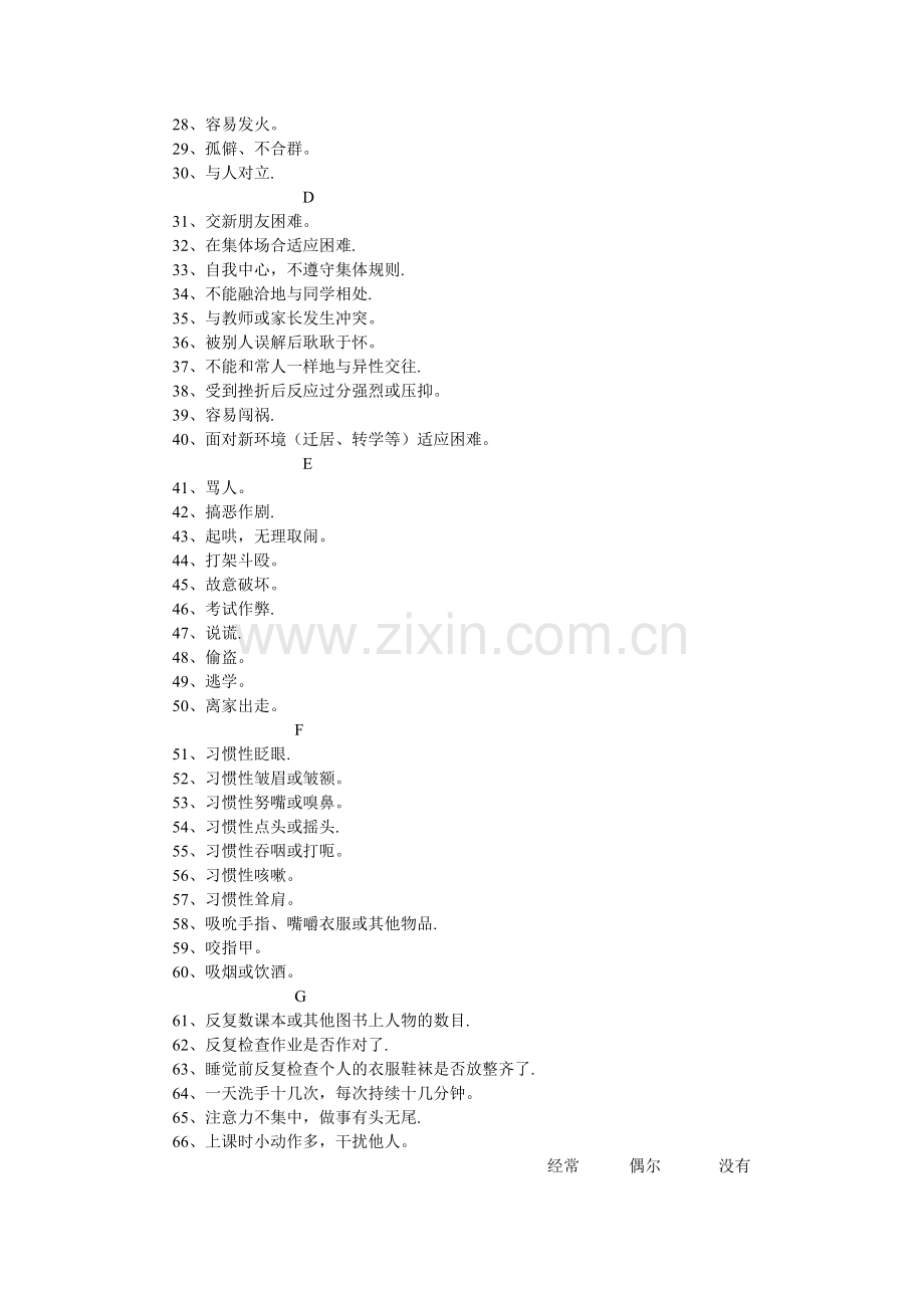 小学生心理健康评定量表(MHRSP).doc_第2页