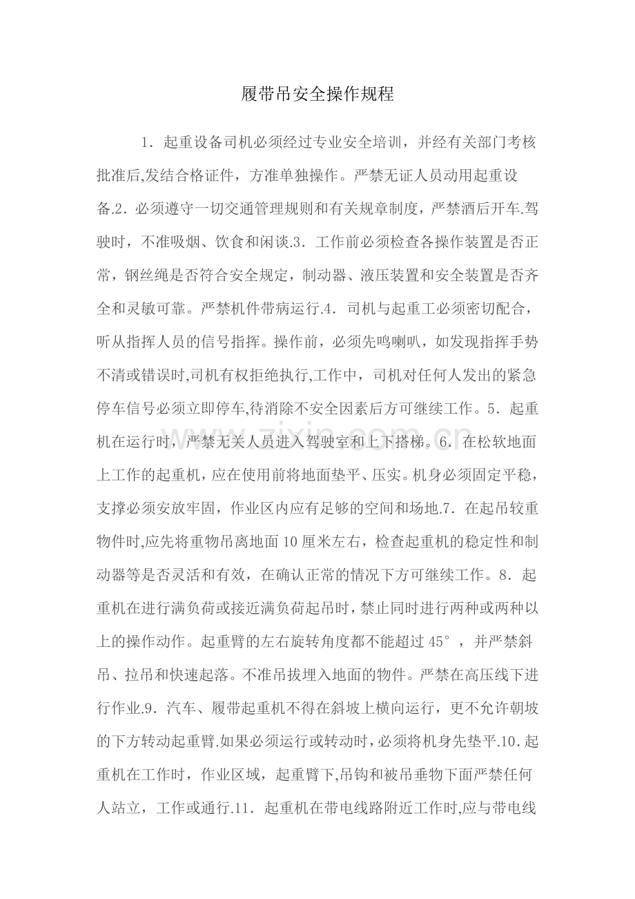 履带吊安全操作规程.doc_第1页