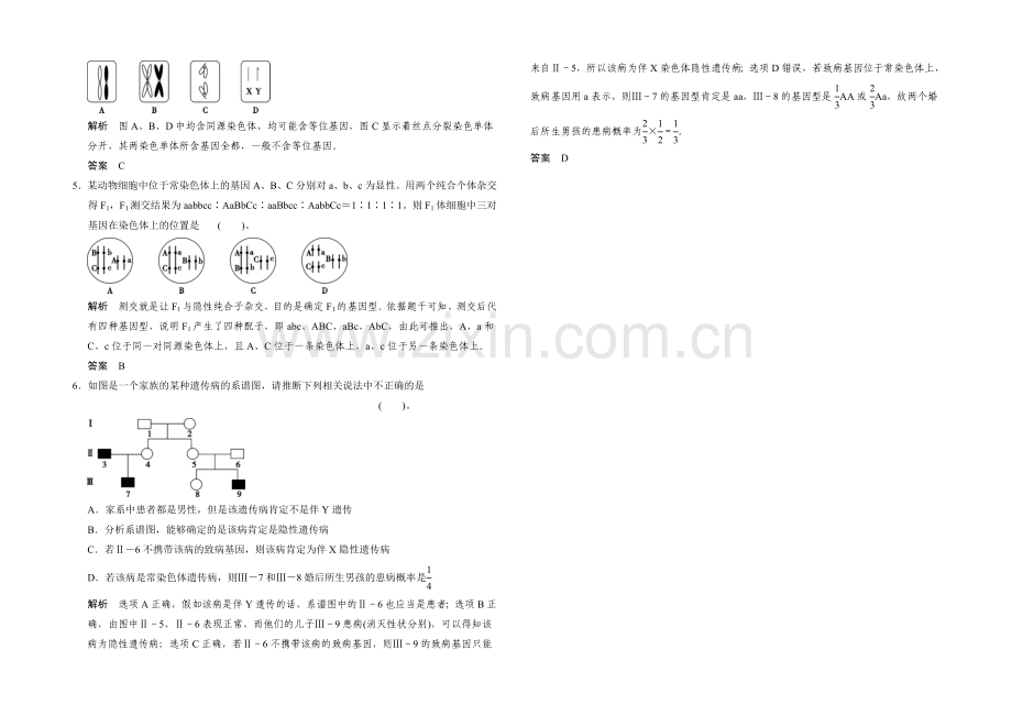 2021高考生物(山东专用)三轮通关1-高频考点5.docx_第2页