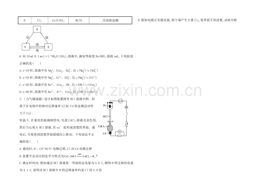 【全程复习方略】2020年高考化学综合评估检测(二)(人教版-四川专供).docx_第2页