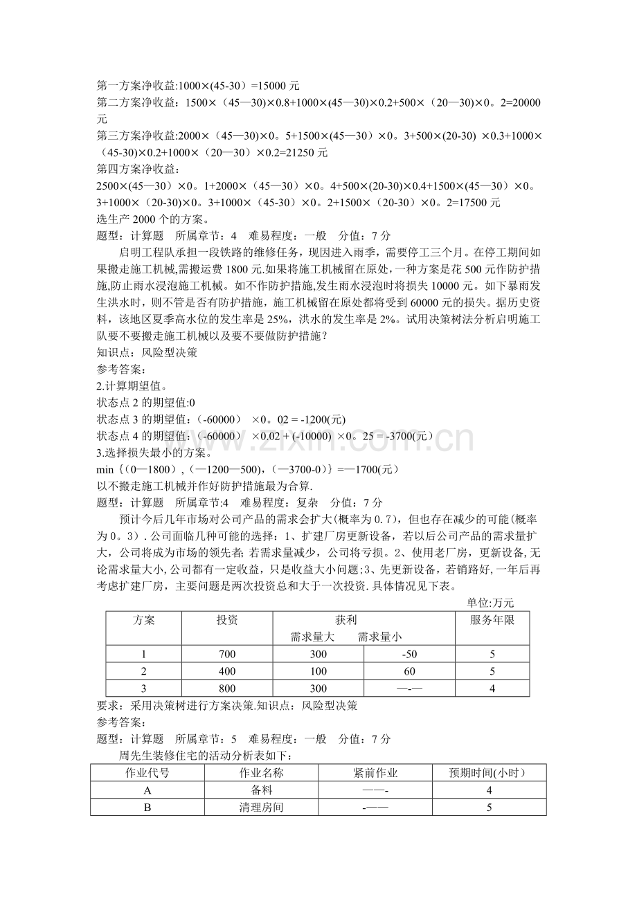 管理学计算题答案.doc_第2页