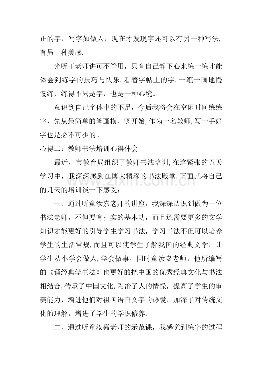 书法教师教学工作总结.docx_第2页
