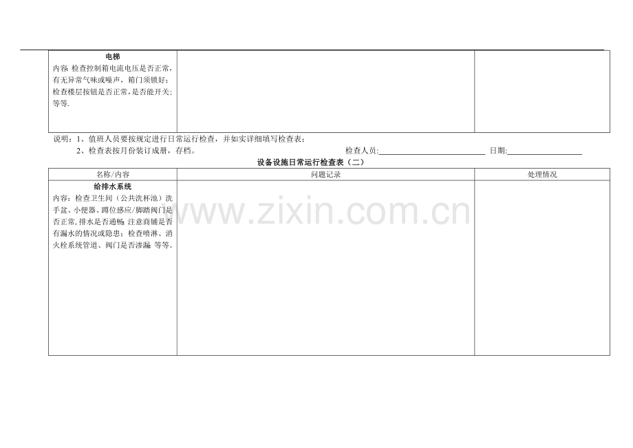 设备设施日常运行检查表(1).doc_第2页