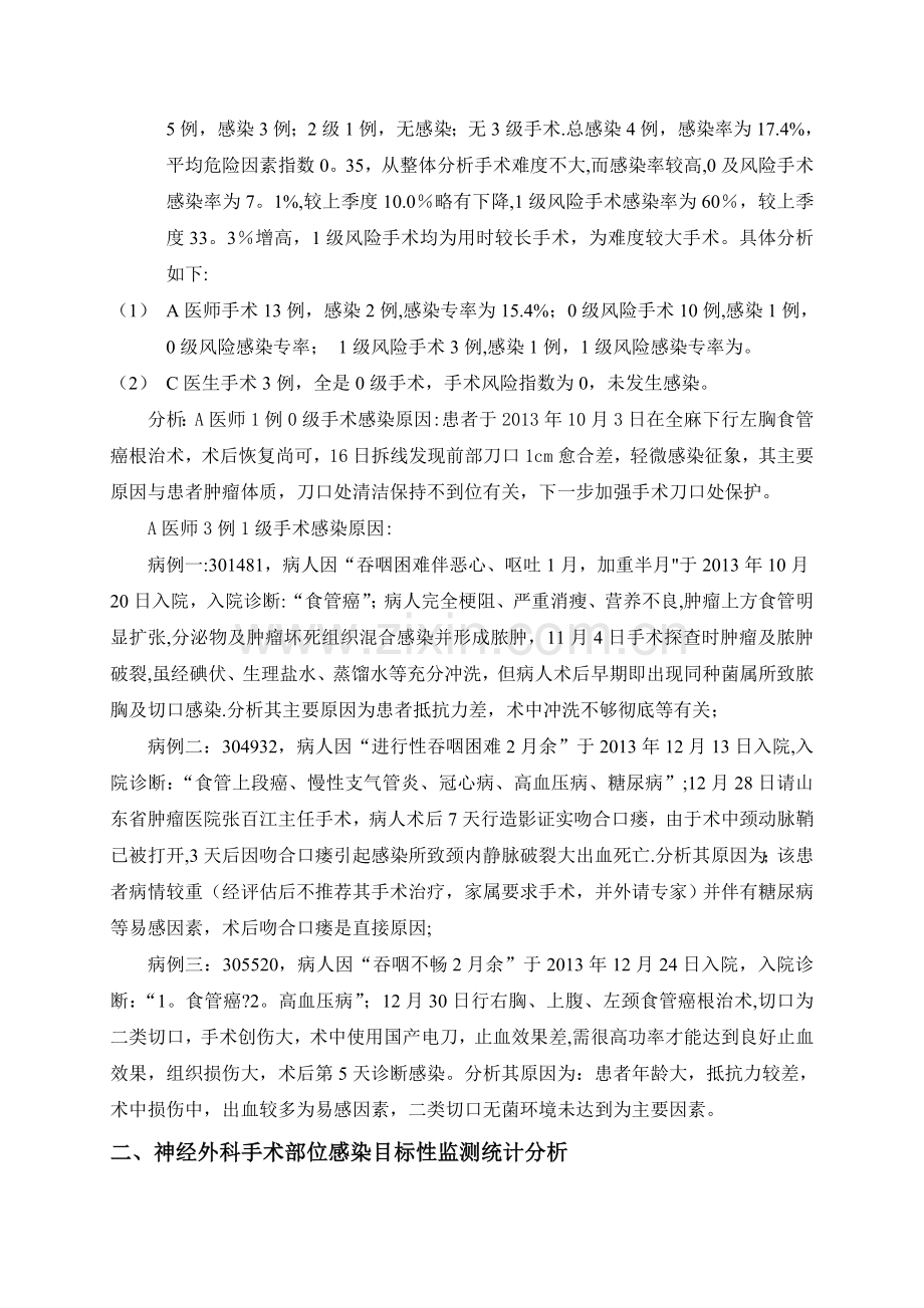 手术部位感染目标性监测总结分析.doc_第2页