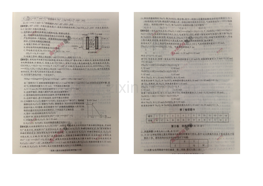 湖南师大附中2021届高三上学期第三次月考试题-化学-扫描版含答案.docx_第2页