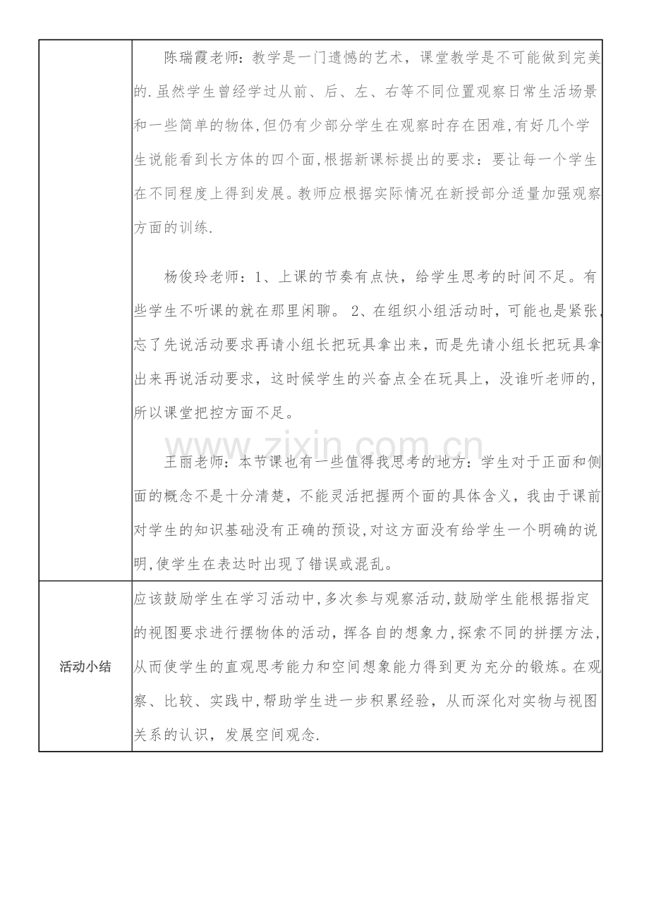 小学数学教研组活动记录表.doc_第2页