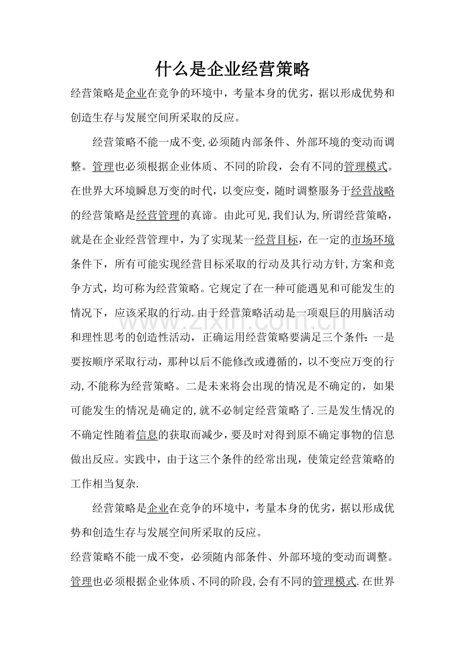 什么是企业经营策略.doc_第1页