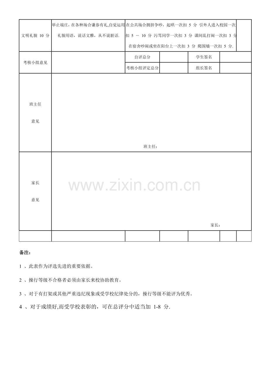 学生操行评定表.doc_第2页