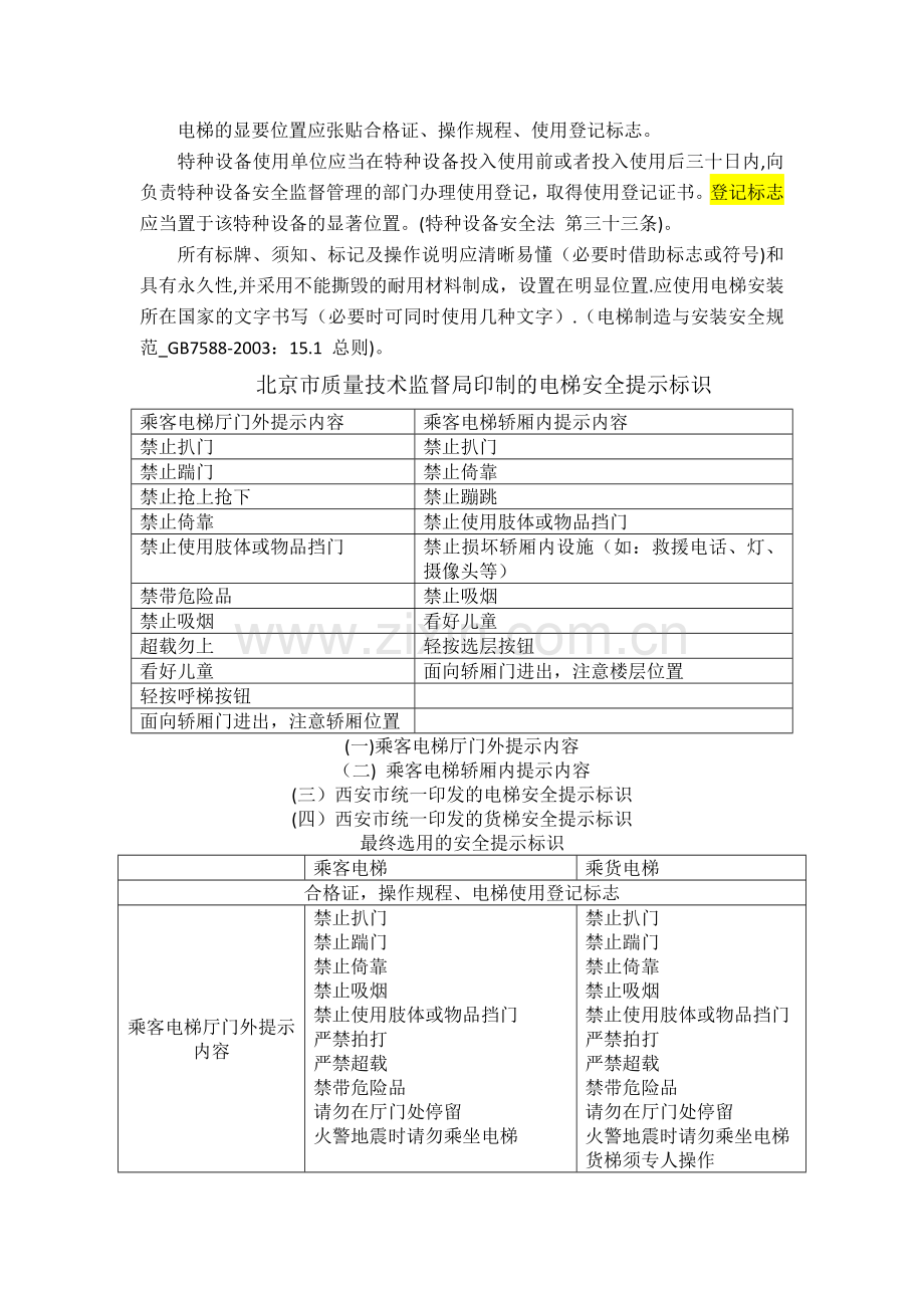 电梯(客、货)安全提示标识.doc_第1页